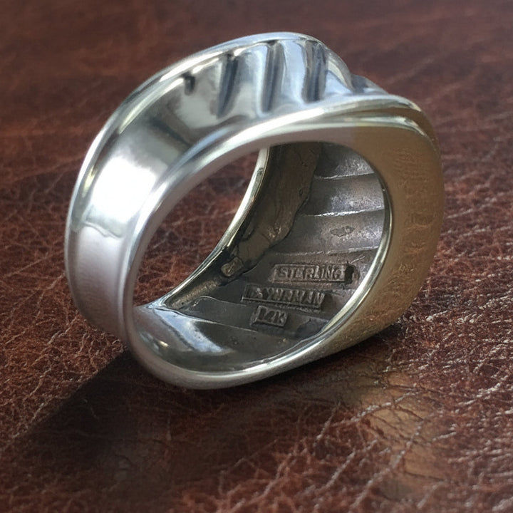 Estate David Yurman Cigar Band 18kt Yellow Gold & Silver