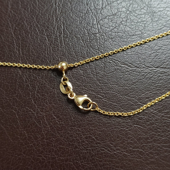 Designer Asseal 15.26mm Tahitian Pearl and 14kt Yellow Gold Necklace