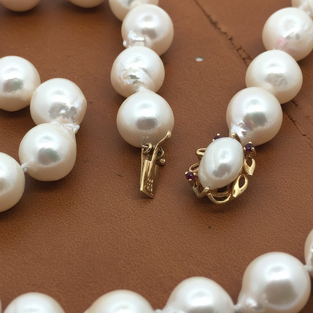 Estate 9.00 - 9.50mm South Sea Pearl Necklece