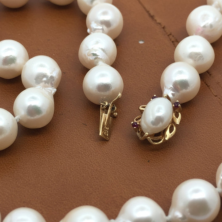 Estate 9.00 - 9.50mm South Sea Pearl Necklece