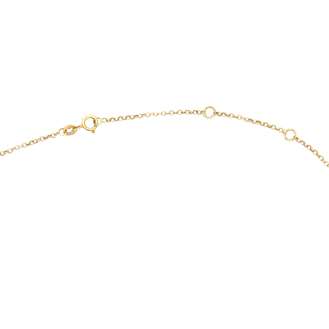 Modern 1960's Angel Skin Coral 18k Yellow Gold Necklace