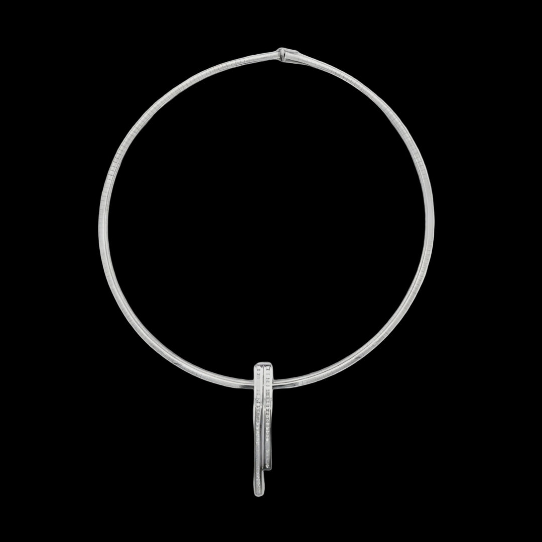 Contemporary 2.00cttw Diamond 14K/18K White Gold Necklace