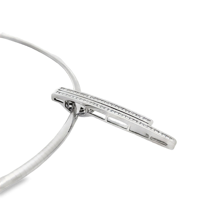 Contemporary 2.00cttw Diamond 14K/18K White Gold Necklace