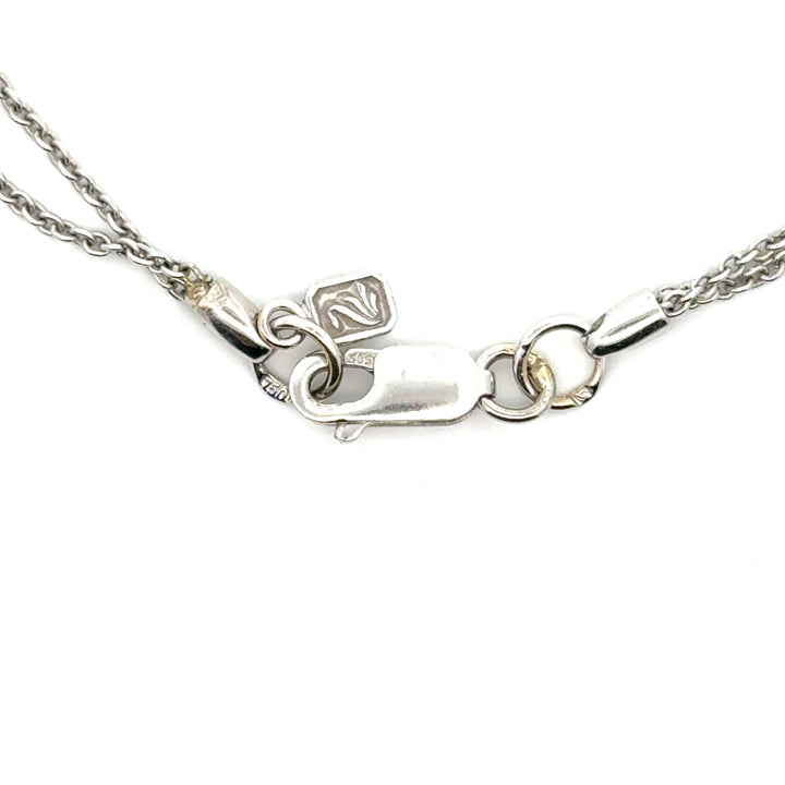 Designer E.G. Diamond 18K White Gold Necklace
