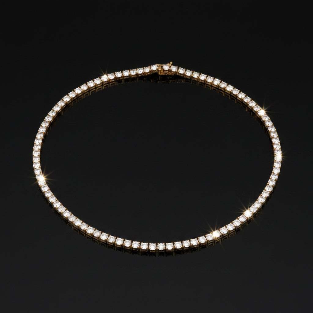 Designer Marchisio Contemporary 25.37cttw Diamond Anniversary 14K Yellow Gold Necklace
