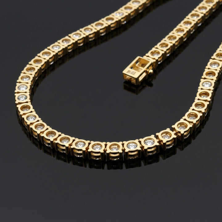 Contemporary 25.37cttw Diamond Anniversary 14K Yellow Gold.