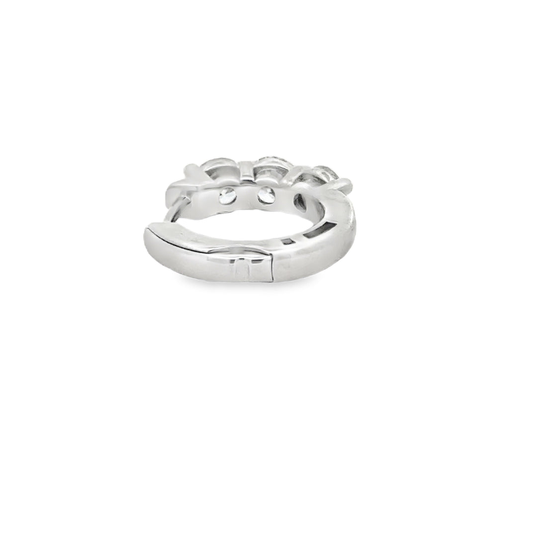 1.50 Carat Diamond Huggie Hoop Earrings | Solid 14K Gold | Lab-Grown Diamonds | E–F VS–SI (Copy)