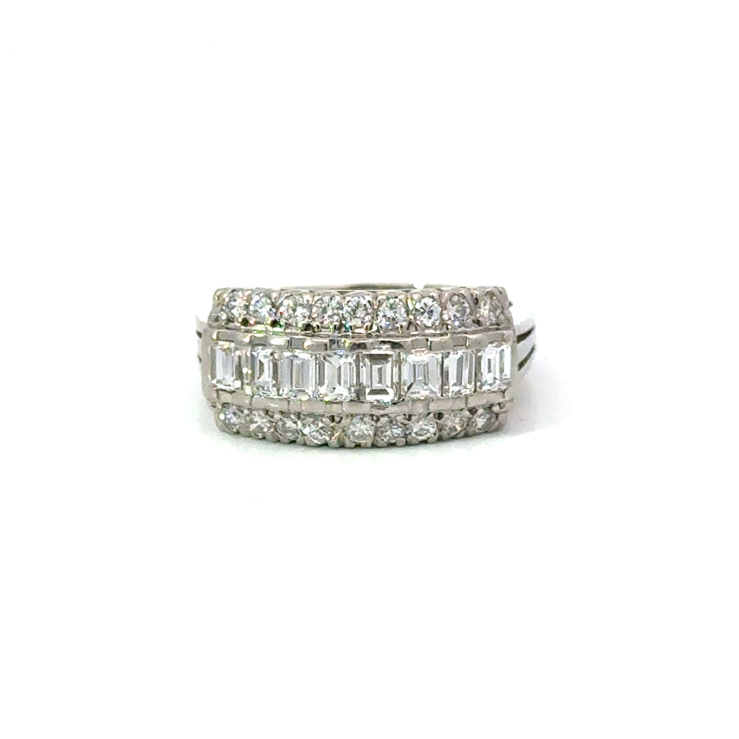 Vintage Diamond Platinum Ring