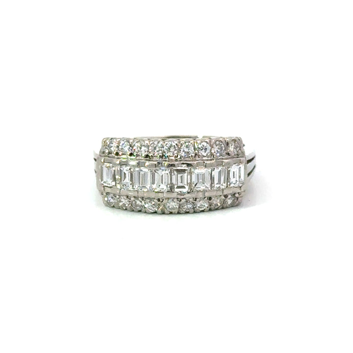 Vintage Diamond Platinum Ring
