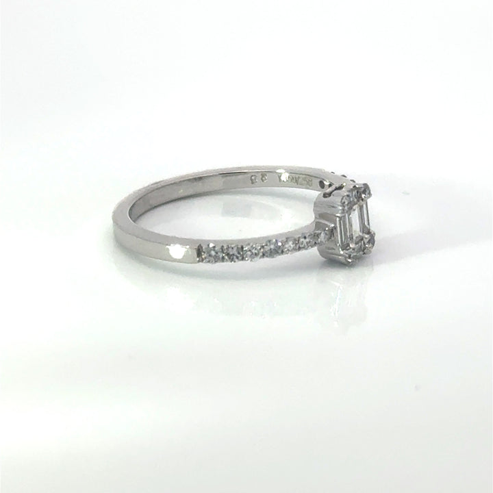 Contemporary Diamond & 14K White Gold Ring