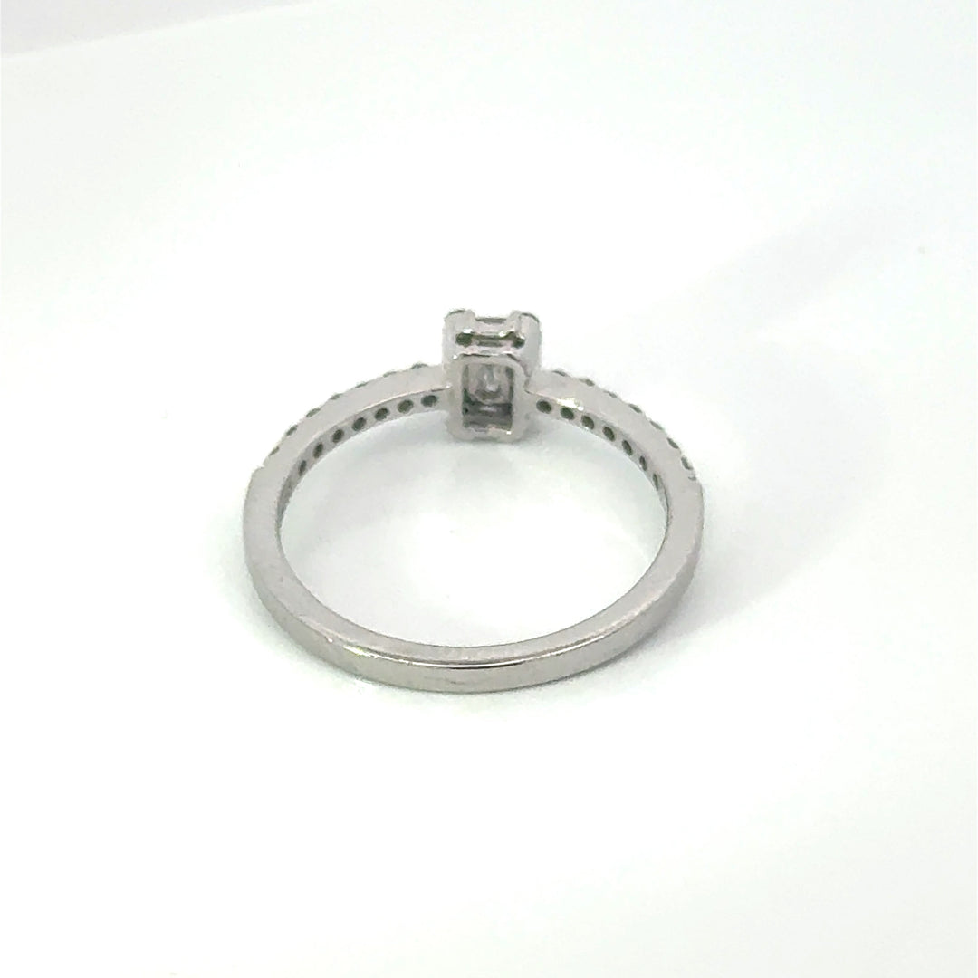 Contemporary Diamond & 14K White Gold Ring