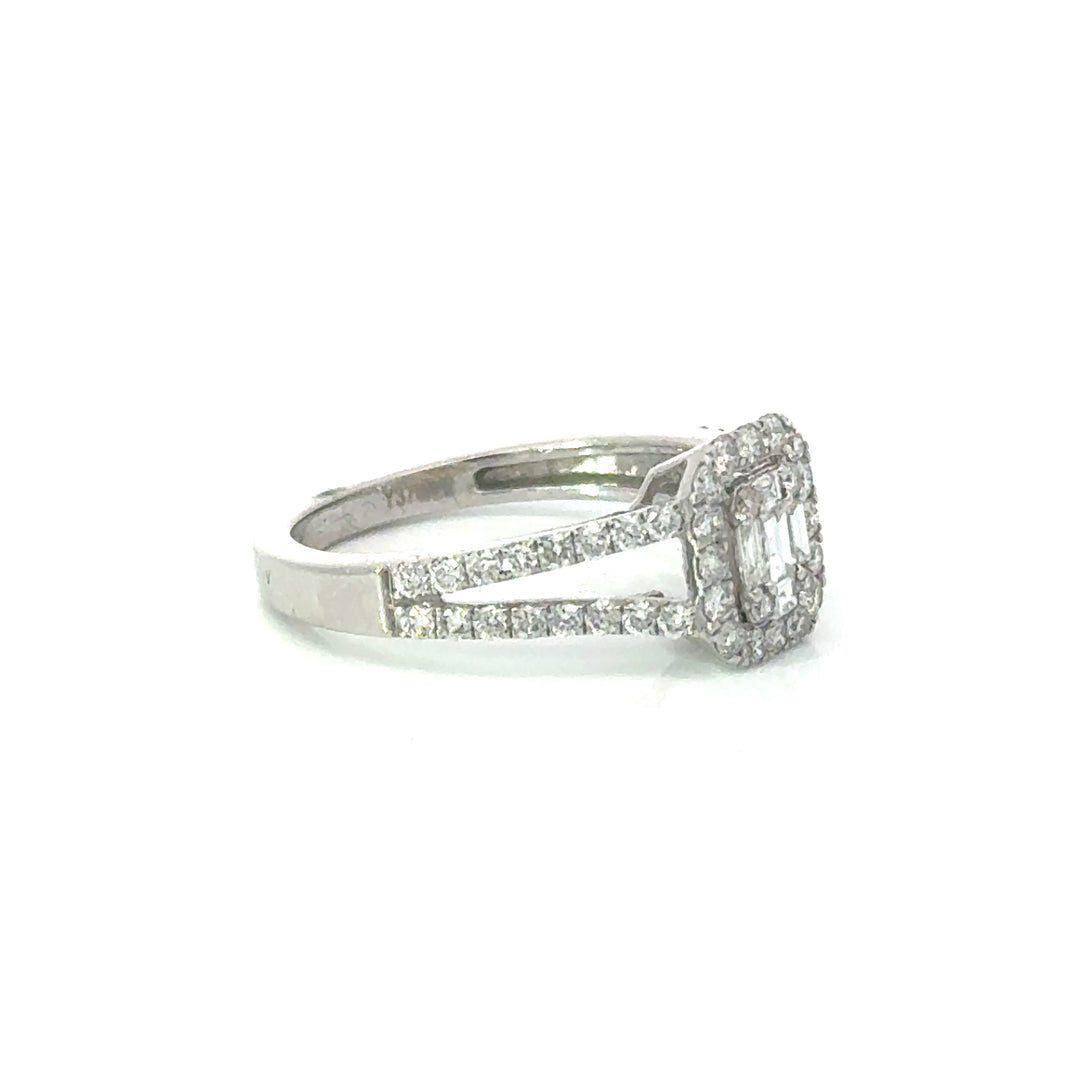 Contemporary Diamond & 14K White Gold Ring