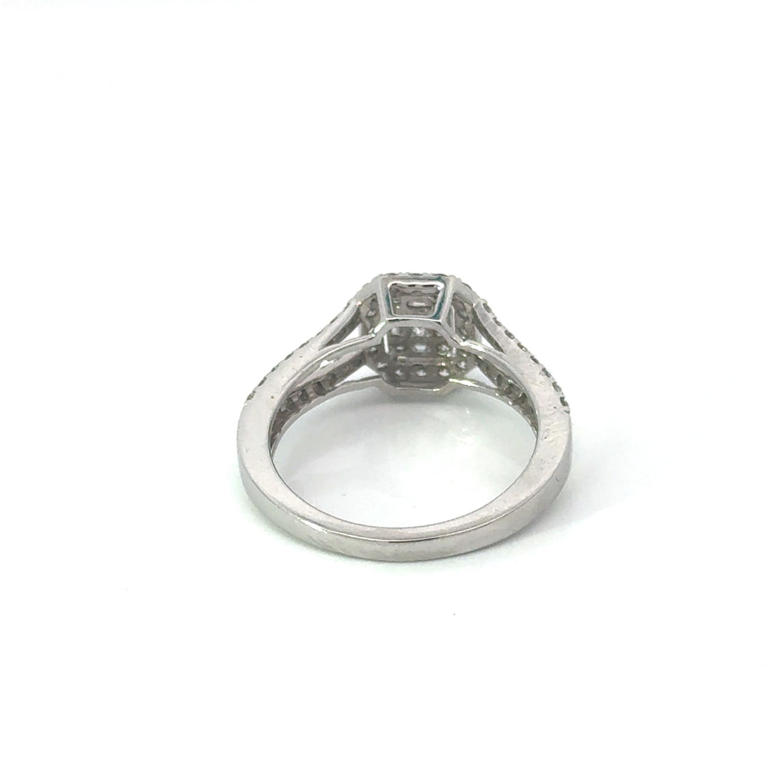 Contemporary Diamond & 14K White Gold Ring