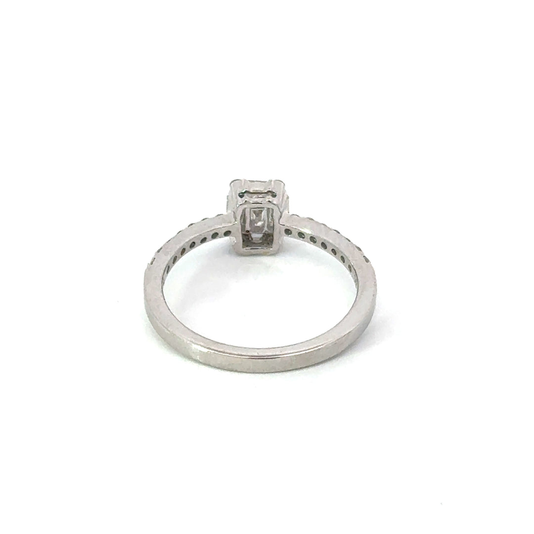 Contemporary Diamond & 14K White Gold Ring