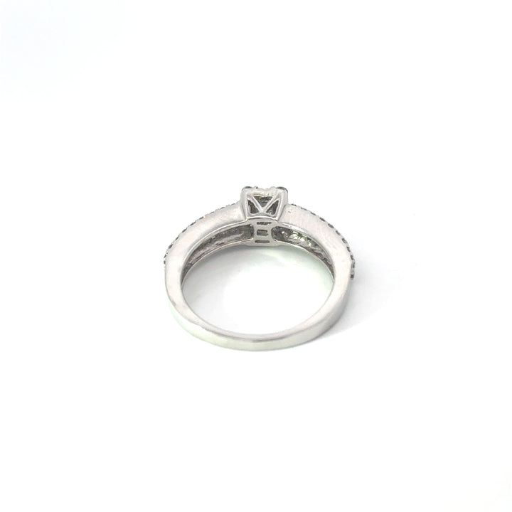 Contemporary Diamond & 14K White Gold Ring
