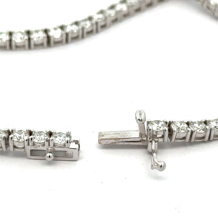 Designer ECH Contemporary 12.33 cttw Diamond 14K White Gold Necklace