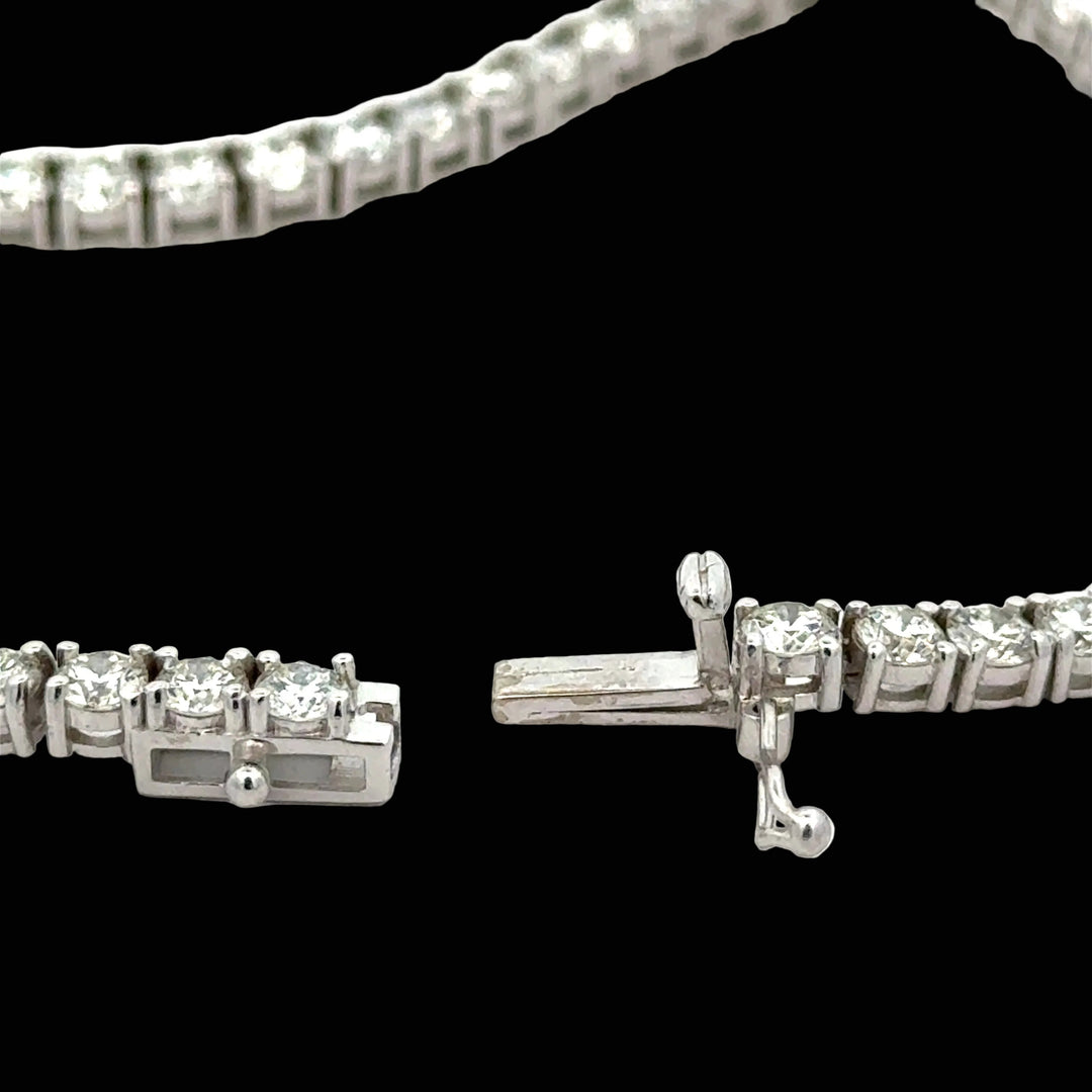Designer ECH Contemporary 16.32 cttw Diamond 14K White Gold Necklace