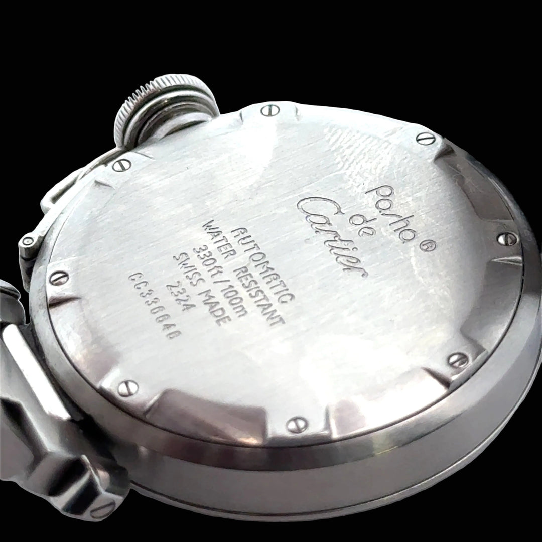 Estate Cartier Pasha #2324 Automatic, Date Stainless Steel 36mm Watch