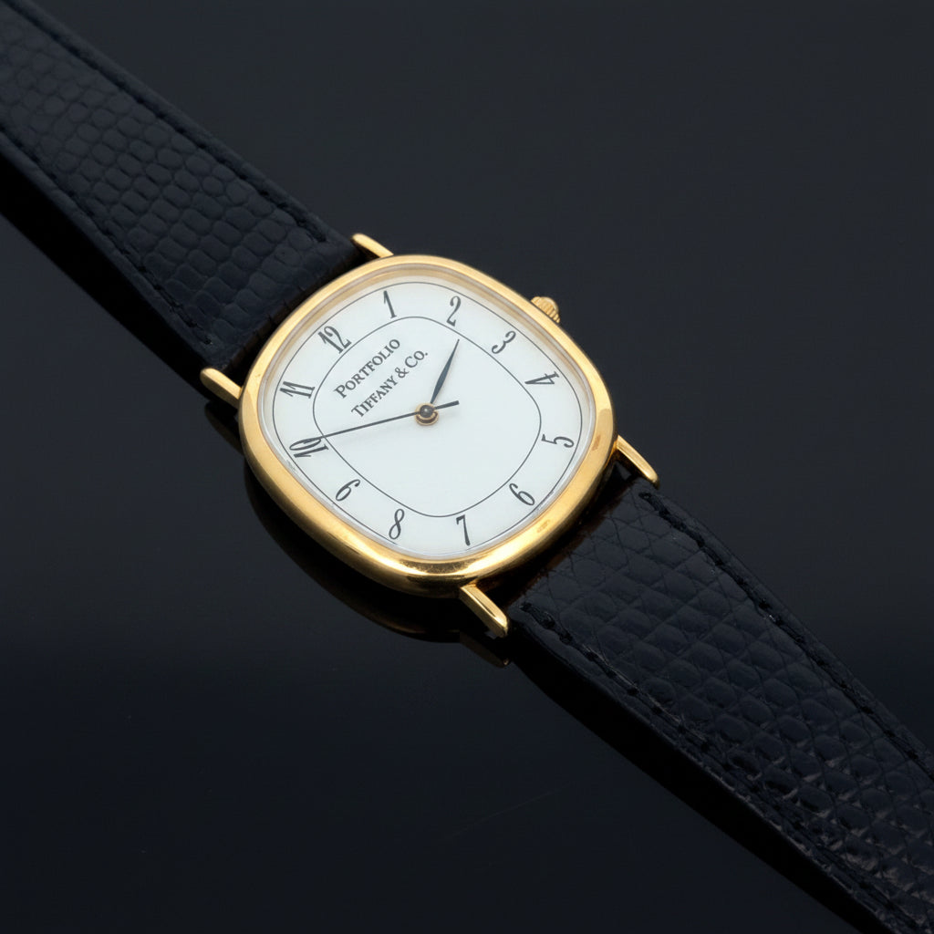 Estate Tiffany & Co. By Bechtel Gold Plated 30mm Wrist Watch