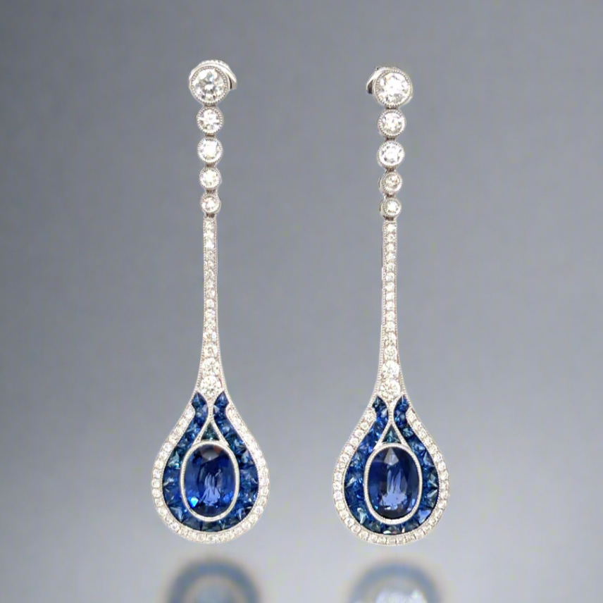 Thoroughbred Sapphire Earrings