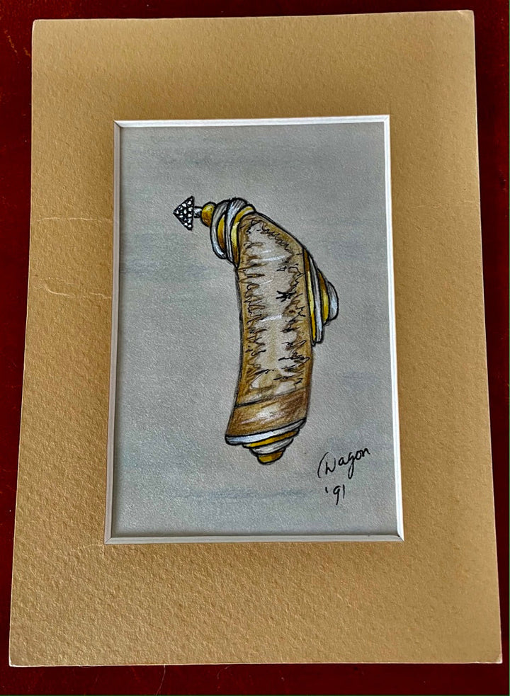 Dagon Gillespey Picture Jasper Diamond Platinum & 18K Yellow Gold Brooch