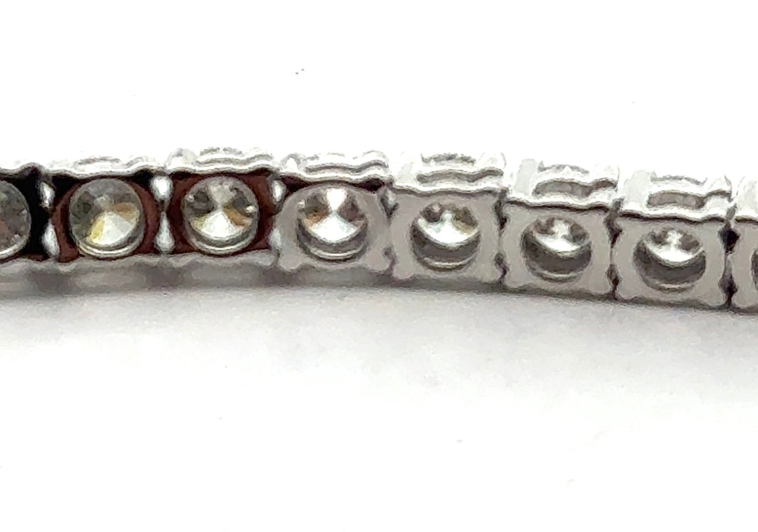 Designer ECH Contemporary 16.32 cttw Diamond 14K White Gold Necklace