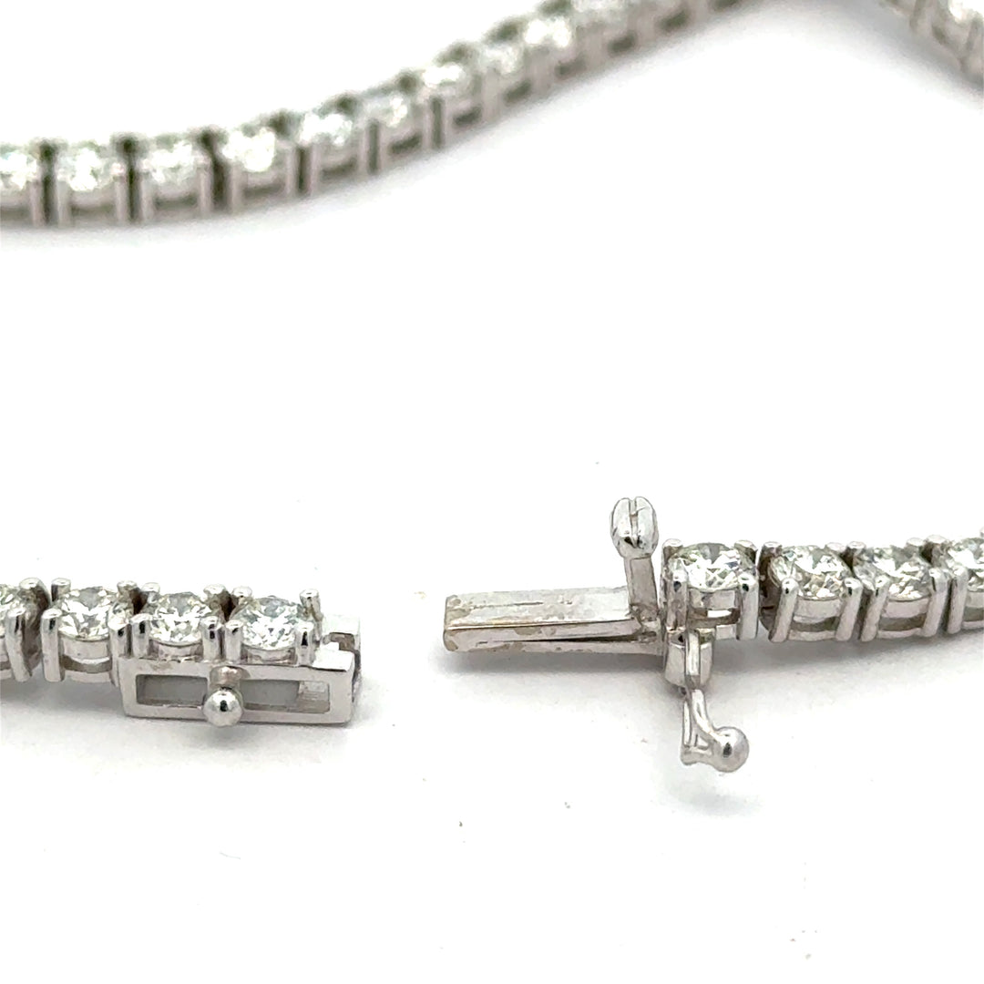 Designer ECH Contemporary 10.63 cttw Diamond 14K White Gold Necklace