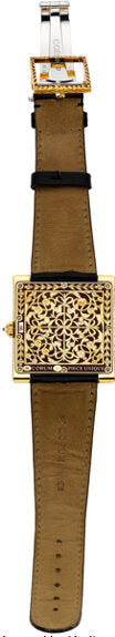 Estate "Piece Unique" One of a Kind Corum 18K Yellow Gold Diamond Enamel Watch