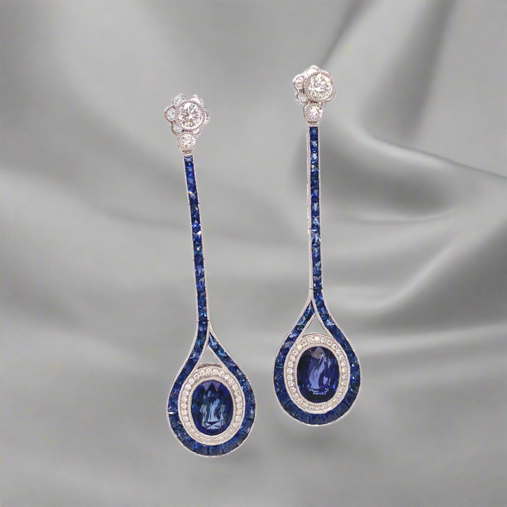 Ballroom Sapphire Earrings