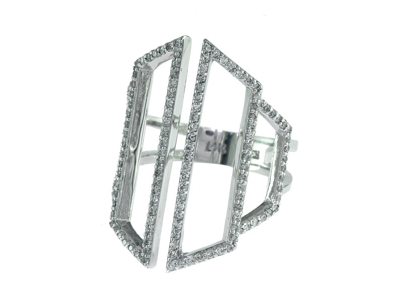 Effy .66 ctw Diamond and 14K White Gold Ring