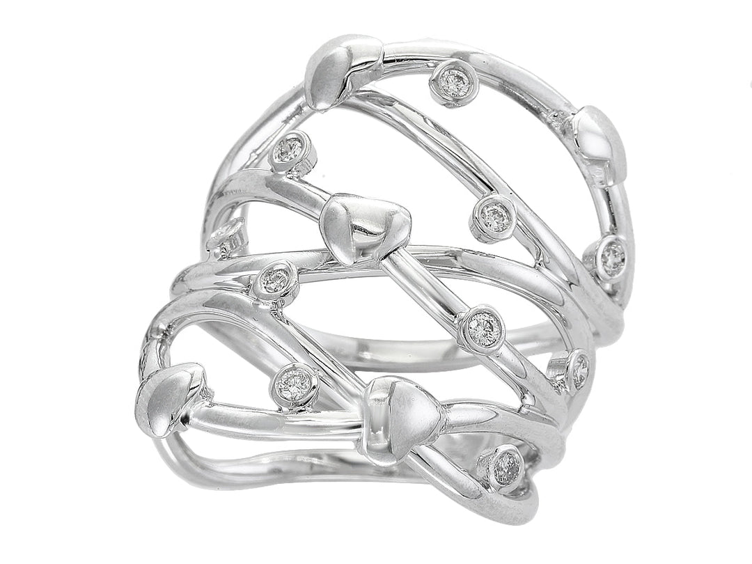 Effy Diamond and 14K White Gold Ring