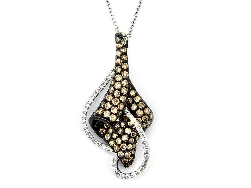 Effy Brown Diamond and 14K White Gold Necklace