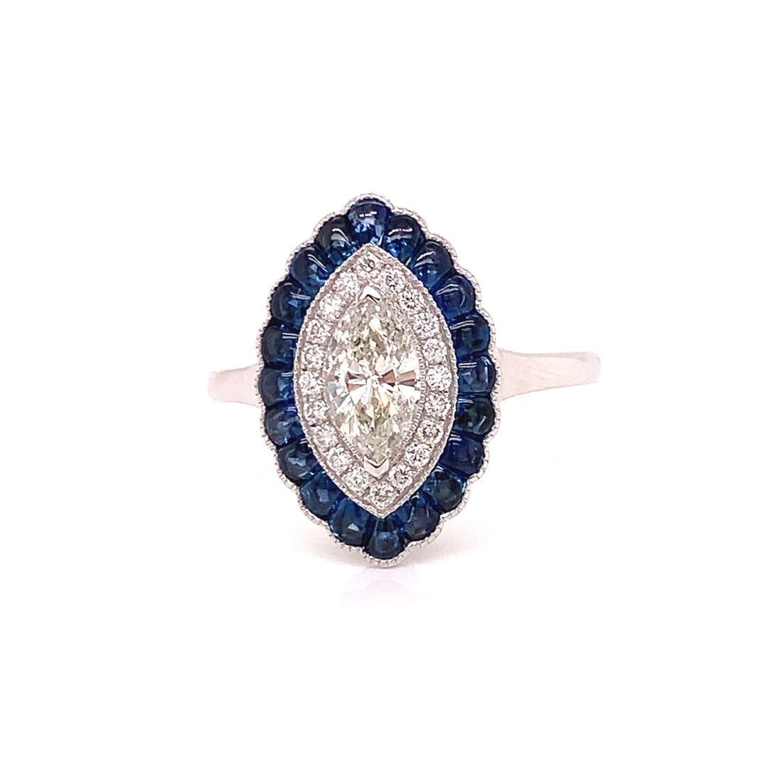 Wentwood Diamond and Sapphire Ring