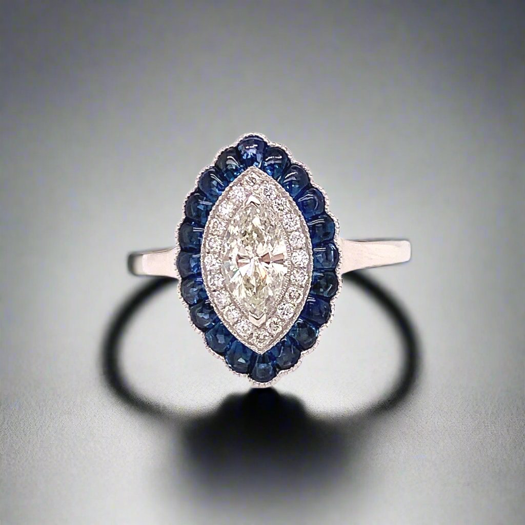 Wentwood Diamond and Sapphire Ring