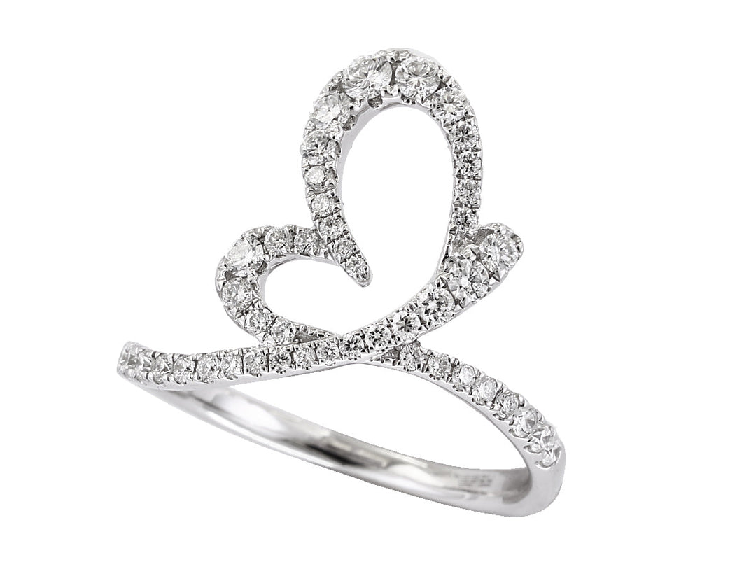 Effy Diamond and 14K White Gold Butterfly Ring