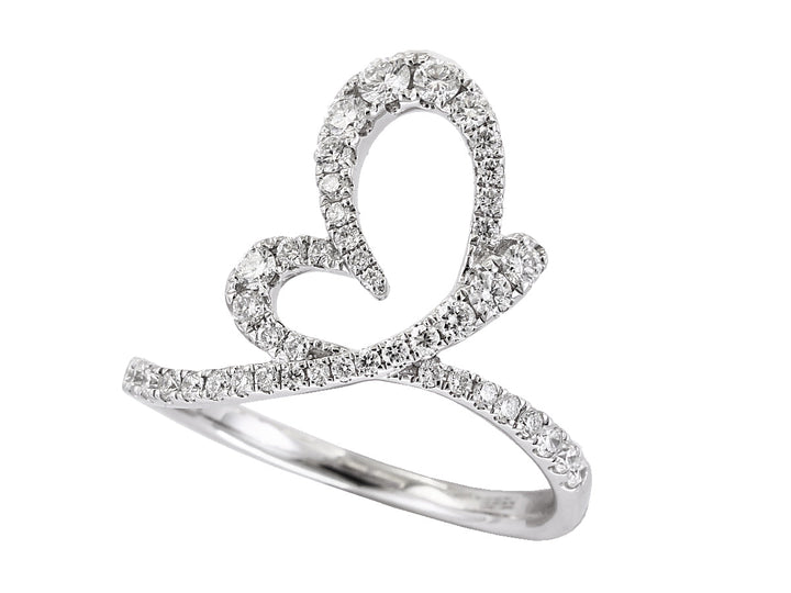 Effy Diamond and 14K White Gold Butterfly Ring