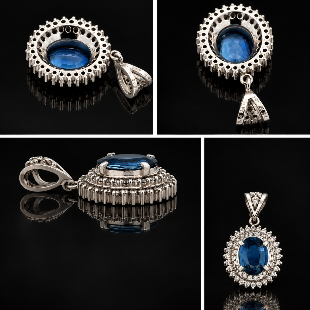 Estate 1.53ct. Sapphire & Diamond Platinum Ring