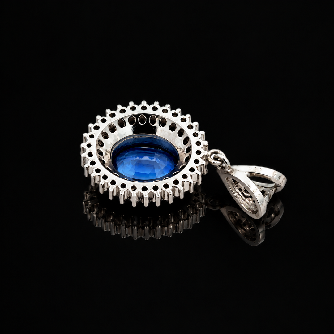 Estate 1.53ct. Sapphire & Diamond Platinum Ring