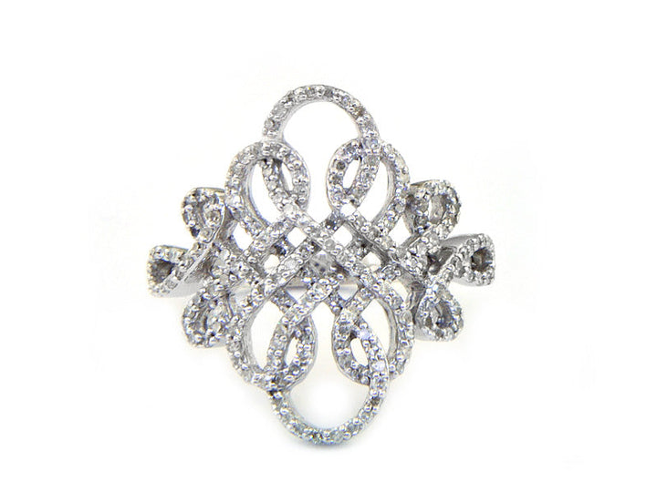 Effy Diamond and 14K White Gold Ring