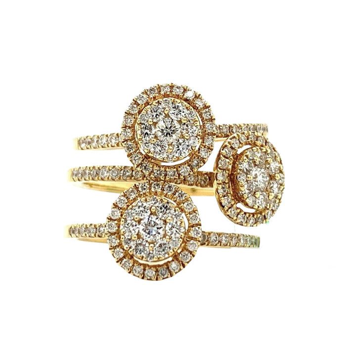 Fashionista 1.15 ctw Diamond and 18K Yellow Gold Ring