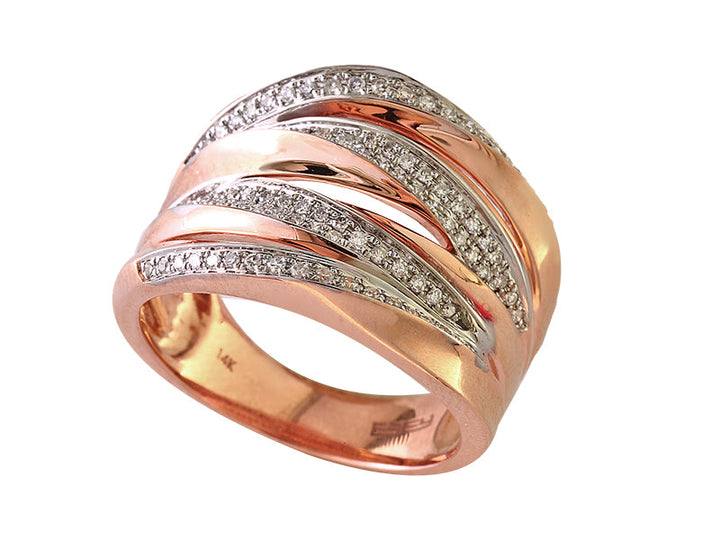 Effy Diamond and 14K Rose Gold Ring