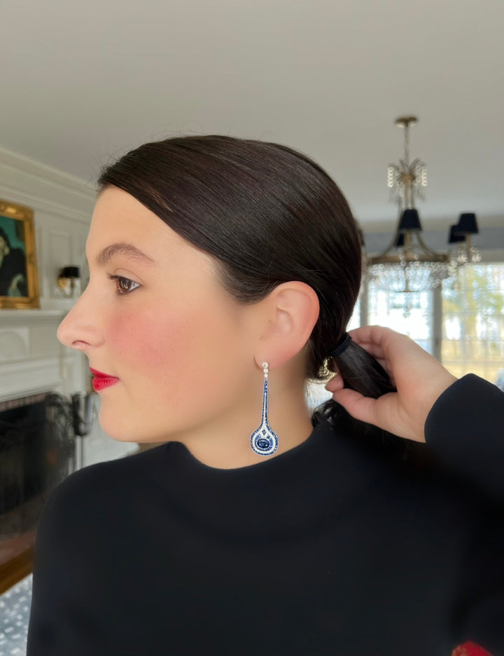 Thoroughbred Sapphire Earrings