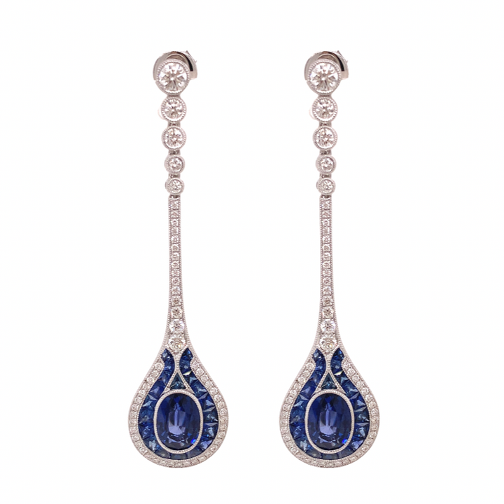 Thoroughbred Sapphire Earrings