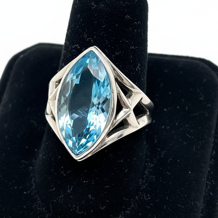 Estate Stephan Webster Blue Topaz Diamond Ring 13137
