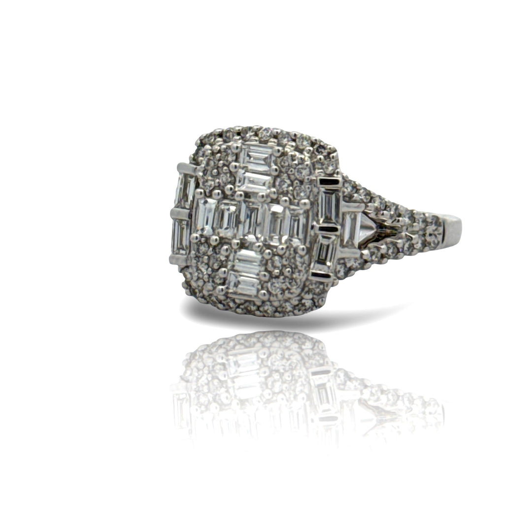 Effy Diamond and 14K White Gold Ring