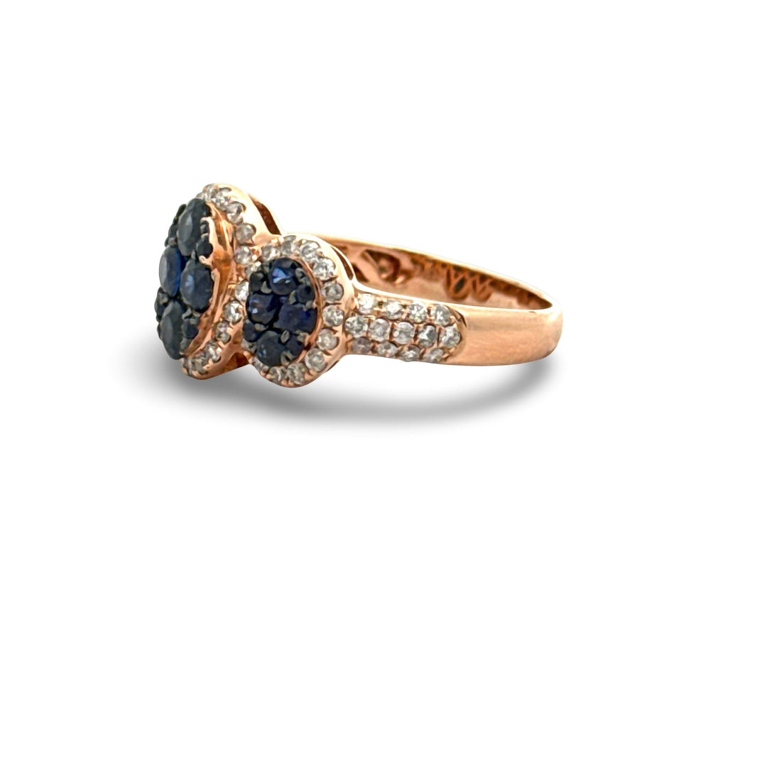 Effy 1.13 ctw Sapphire, Diamond and 14K Rose Gold Ring