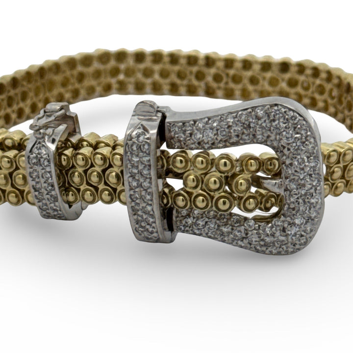 In the Style of Tiffany & Company Diamond Buckle Bracelet