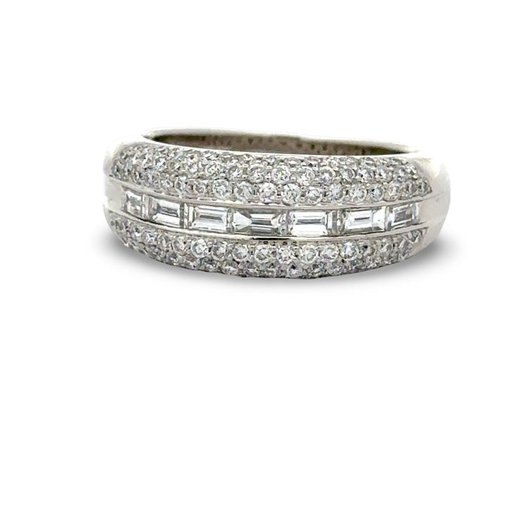 Designer Diamond Platinum Ring