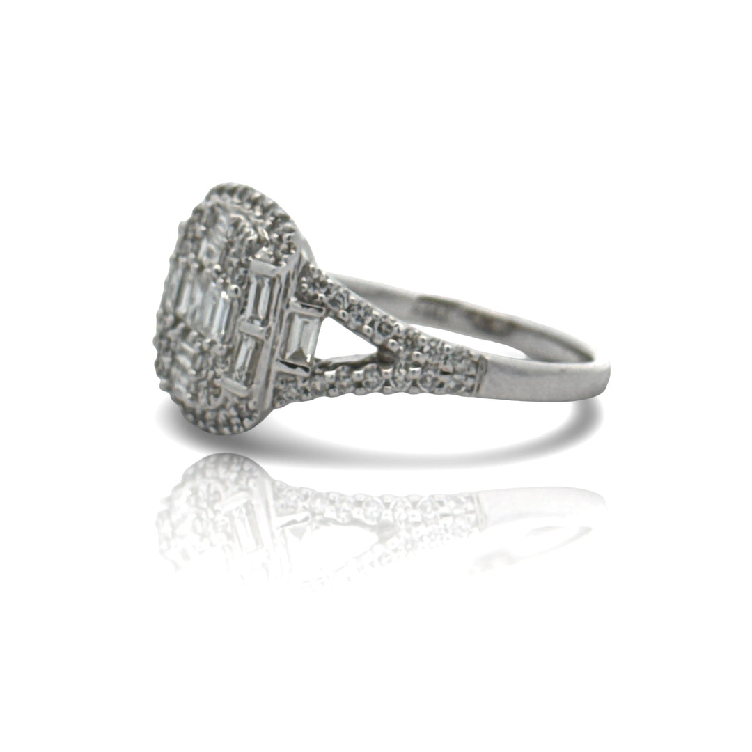 Effy Diamond and 14K White Gold Ring