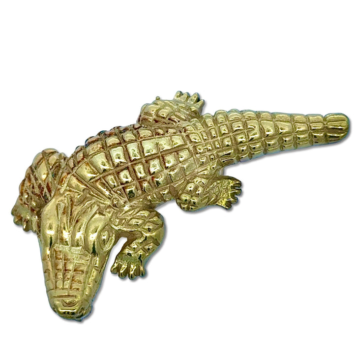 Alligator 18KT Yellow Gold Brooch